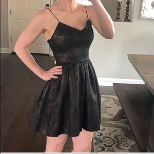 Love... Andy black sweetheart cocktail mini dress